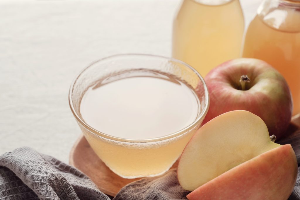 Apple cider vinegar (pictured) is one of the best high vibration foods