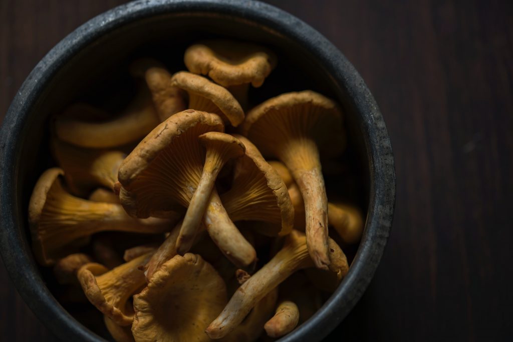 Mushrooms (pictured) are one of the best high vibration foods