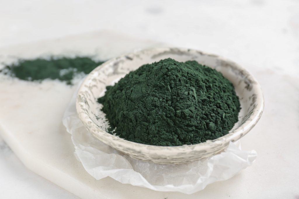 Blue green algae (pictured) is one of the best high vibration foods